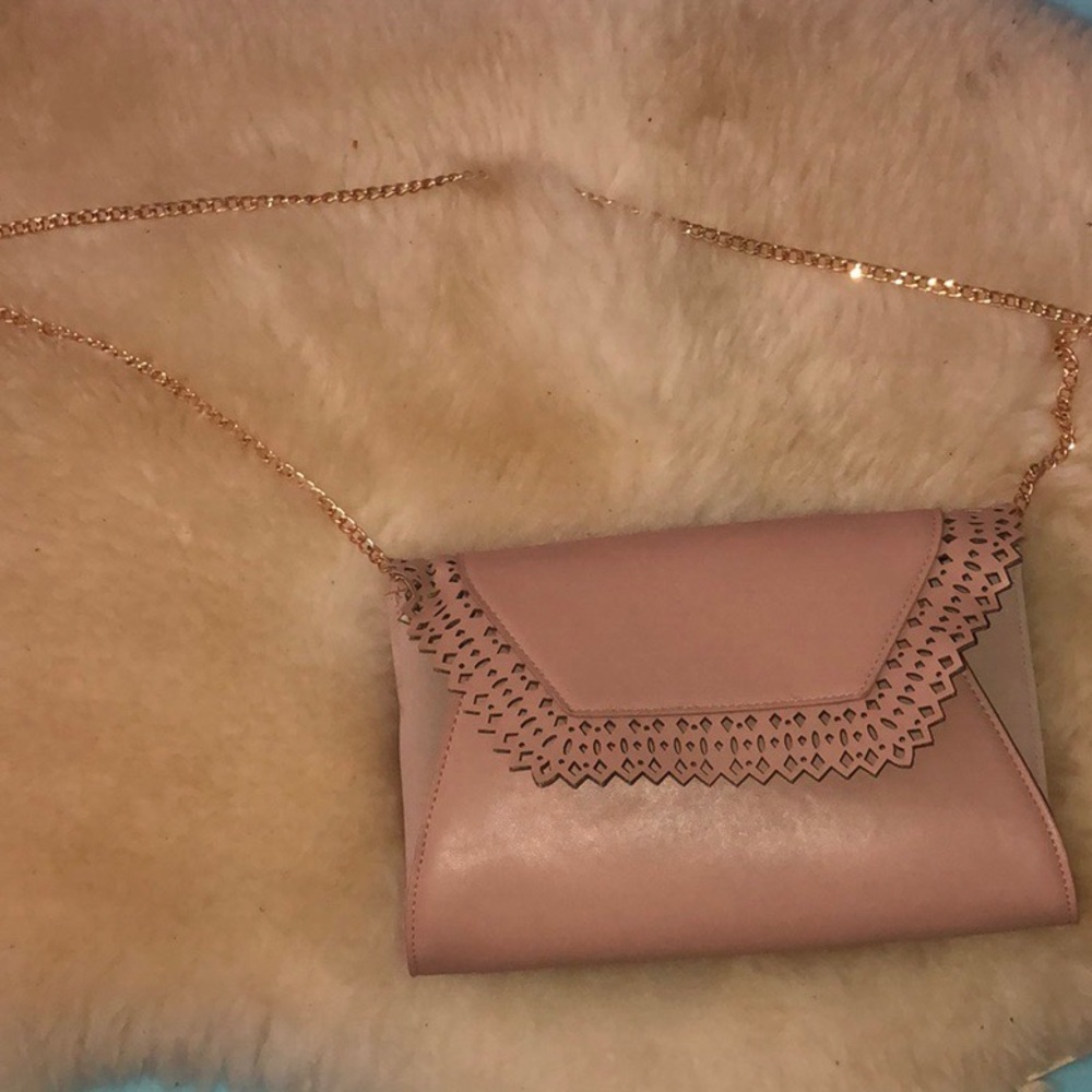 Blush Pink over the shoulder purse